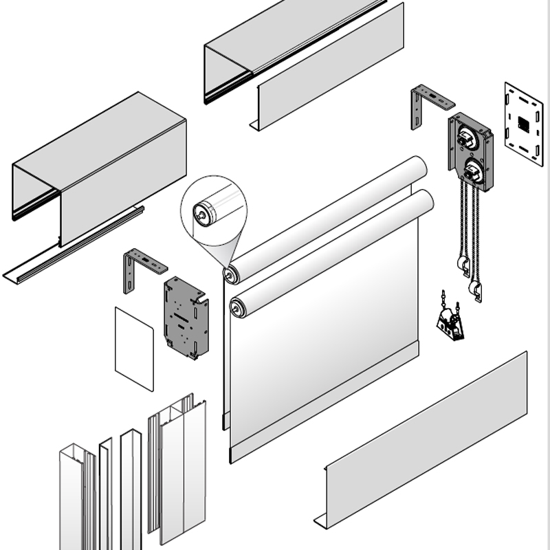 Dual Roller FlexShade® XD :: Draper, Inc.